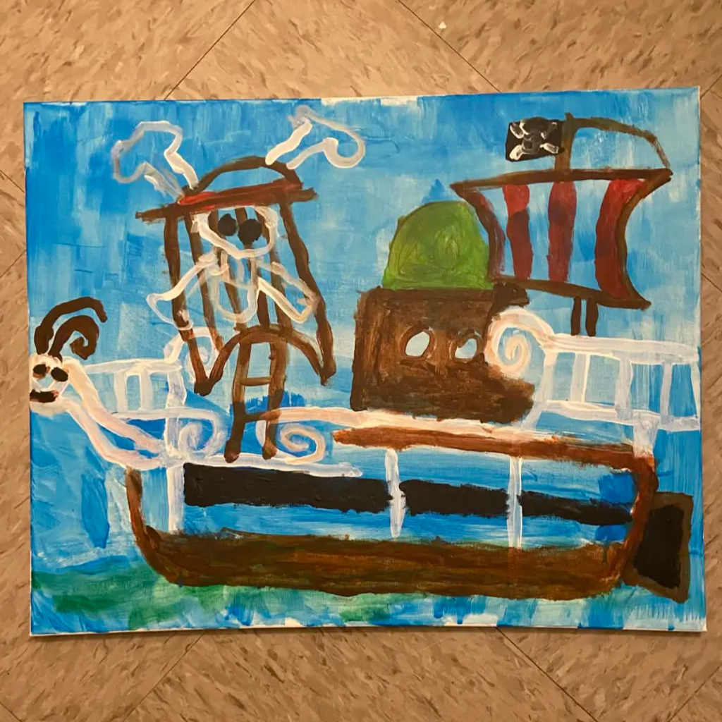 I wanna be King of the Pirates Painting